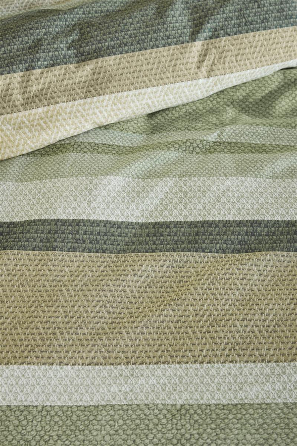 Beddinghouse Dekbedovertrek Jorren olive green- katoen