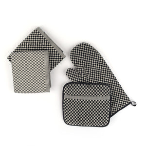 Keukendoek Bunzlau Castle Small Check Black 