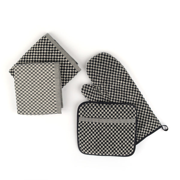 Keukendoek Bunzlau Castle Small Check Black 