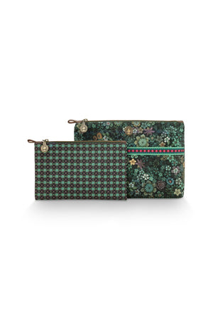 Cosmetic Bag Pip Studio Combi Tutti Fiori Green los van elkaar