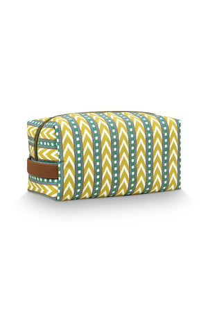 Toilettas pip Studio Coco Samba Stripe Green achterkant