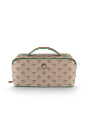 Pip Studio Cosmetic Bag Cyrille Jaipur flower Khaki Green M