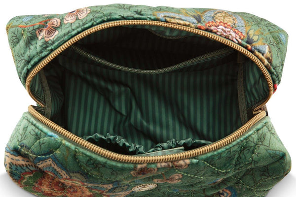 Pip Studio Cosmetic Bag Coco Mumbai Morning Green M