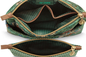 Pip Studio Cosmetic Bag Caryn Mumbai Morning Green Combi