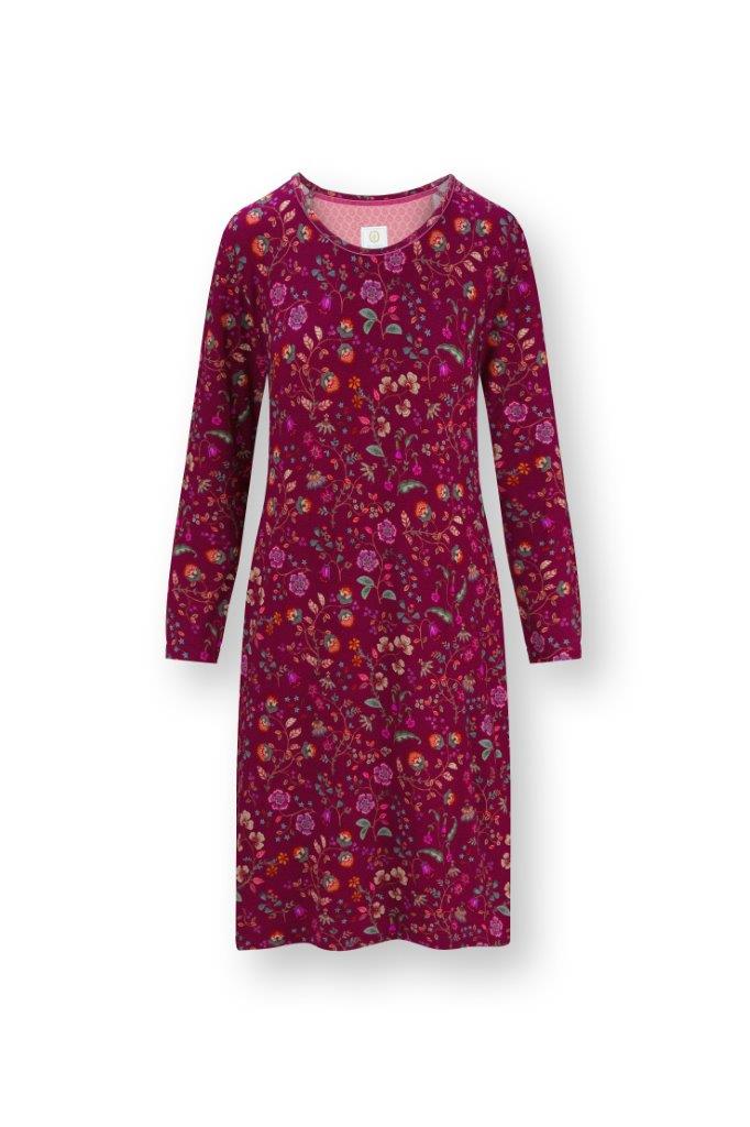 Pip Studio Nachthemd Desiree Flora Bangalore Dark Pink