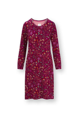 Pip Studio Nachthemd Desiree Flora Bangalore Dark Pink
