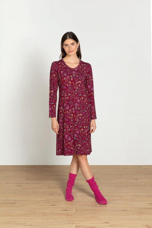 Pip Studio Nachthemd Desiree Flora Bangalore Dark Pink
