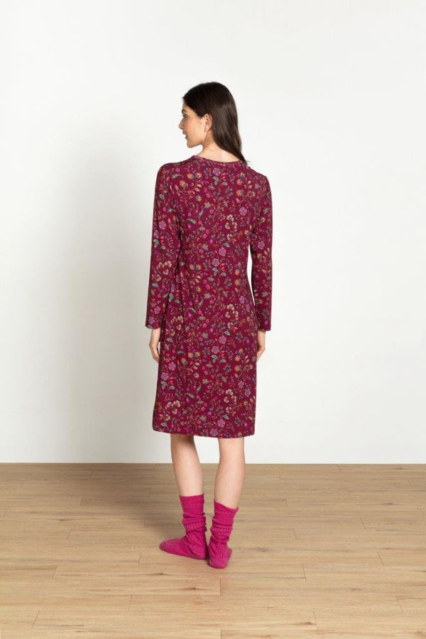 Pip Studio Nachthemd Desiree Flora Bangalore Dark Pink