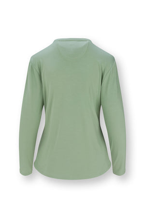 Pip Studio Top Lange Mouw Tom Solid Green