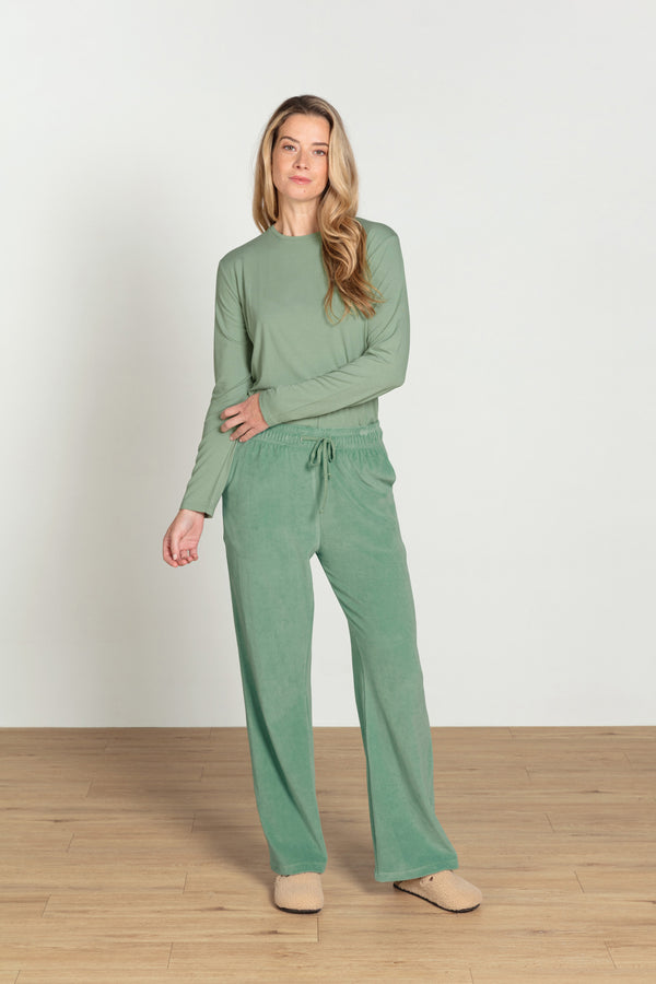 Pip Studio Top Lange Mouw Tom Solid Green