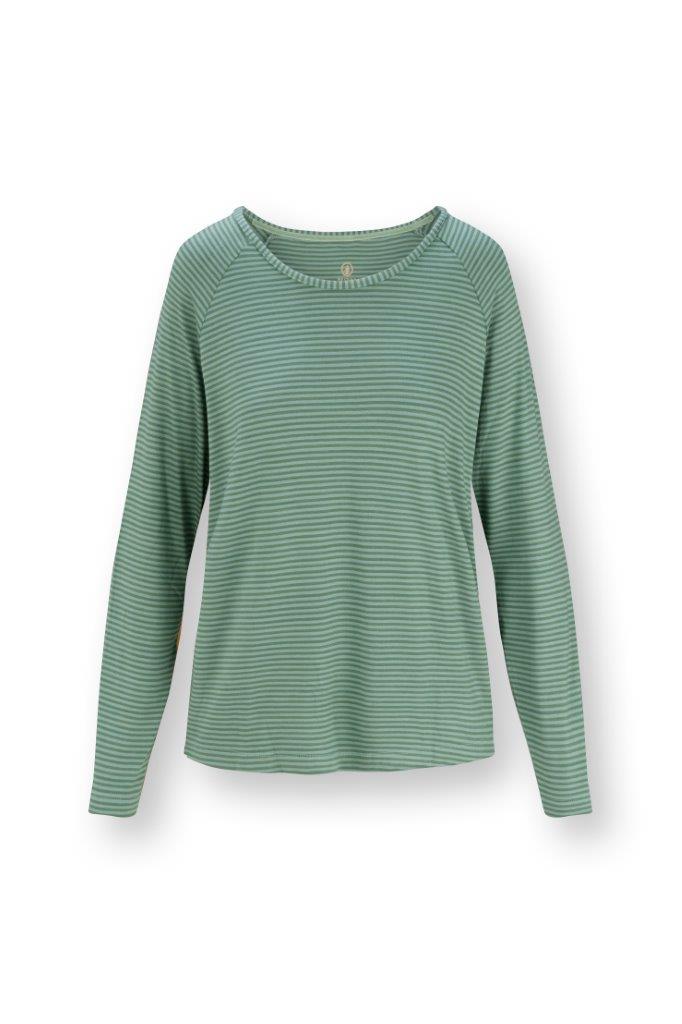 Pip Studio Top Lange Mouw Tina Sumo Stripe Green