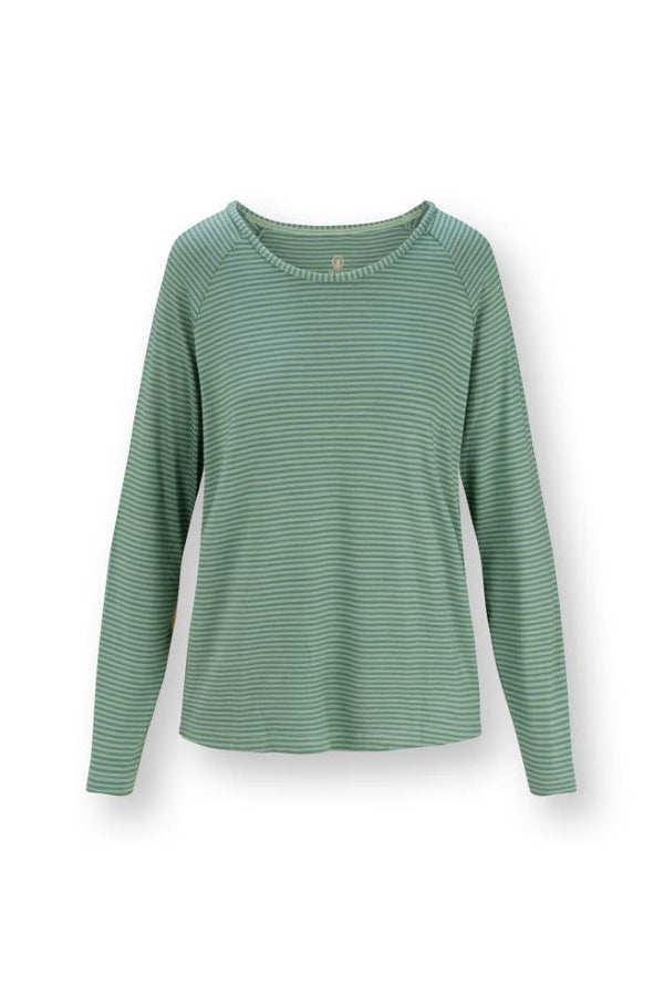 Pip Studio Top Lange Mouw Tina Sumo Stripe Green