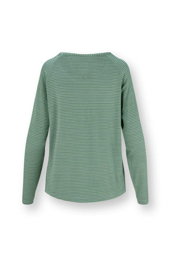 Pip Studio Top Lange Mouw Tina Sumo Stripe Green