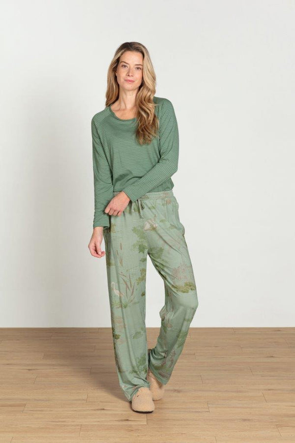 Pip Studio Top Lange Mouw Tina Sumo Stripe Green