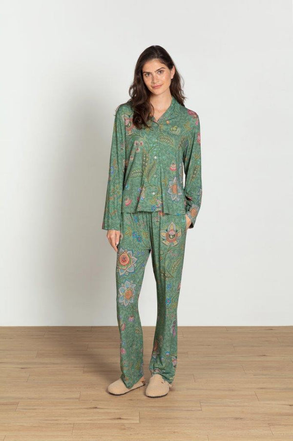 Pip Studio Lange Broek Belin Mumbai Green