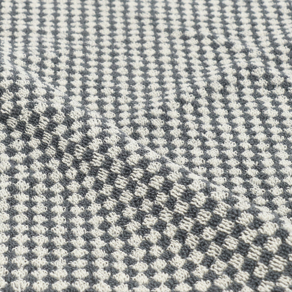 Bunzlau Castle Keukendoek Small Check Anthracite GOTS