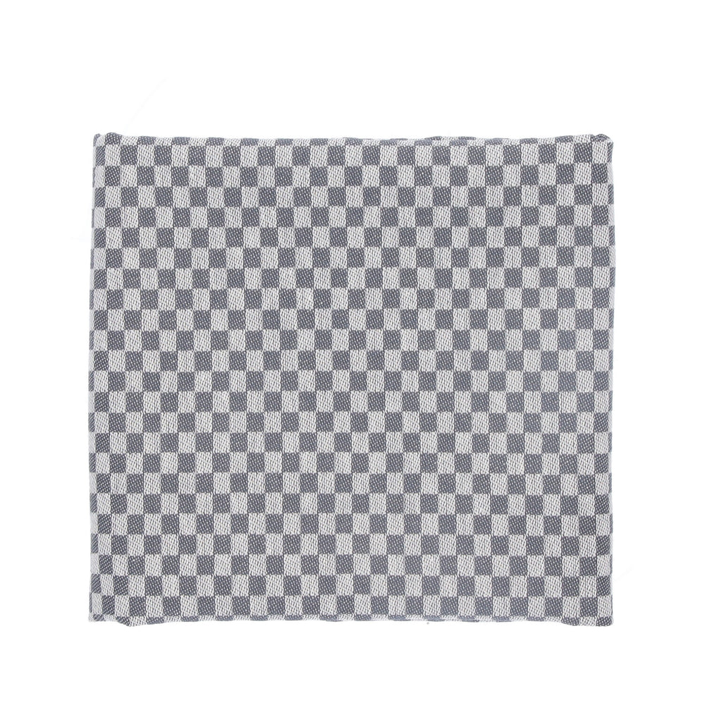 Bunzlau Castle Theedoek Small Check Anthracite GOTS