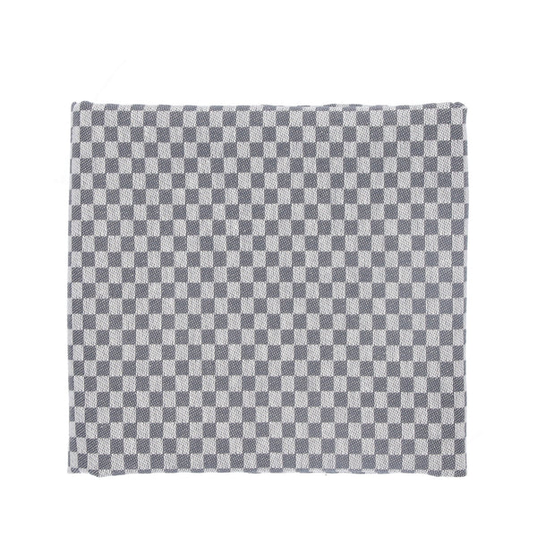 Bunzlau Castle Theedoek Small Check Anthracite GOTS