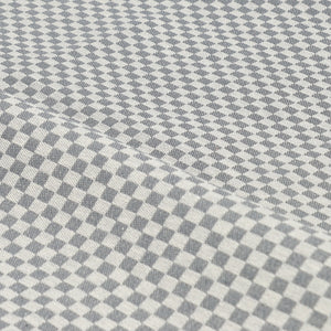 Bunzlau Castle Theedoek Small Check Anthracite GOTS