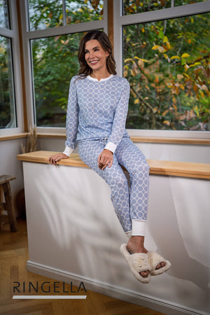 Ringella Dames  Pyjama 65 11 241 Blue