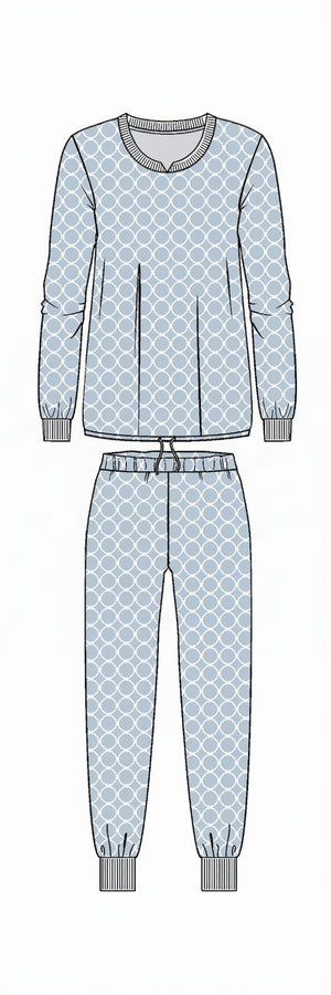 Ringella Dames  Pyjama 65 11 241 Blue