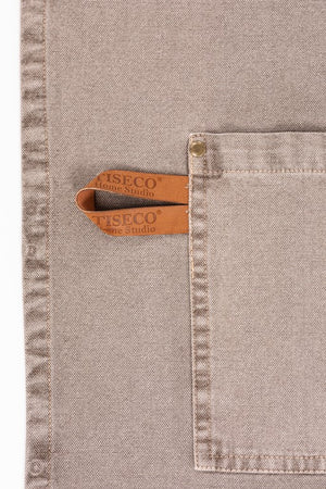 Tiseco keukenschort Havanna 70x85 Dark Taupe