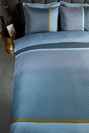 Dekbedovertrek Kardol Alluring Blue Green