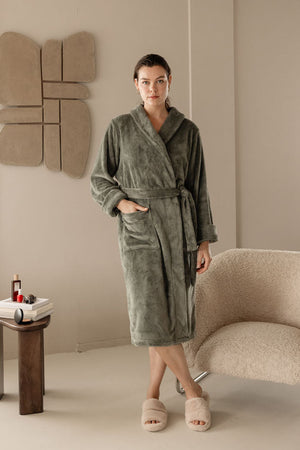 Badjas Linolux  Alva Green - Fleece