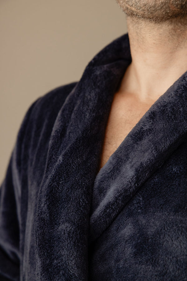 Badjas Linolux Alva Navy - Fleece