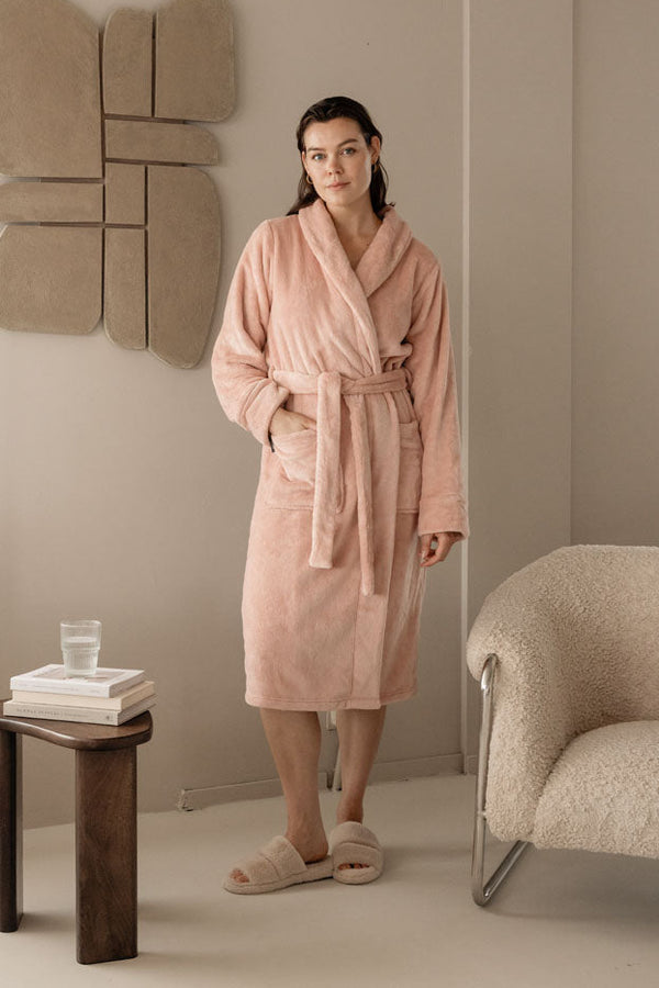 Badjas Linolux Alva Fleece Rose - Fleece