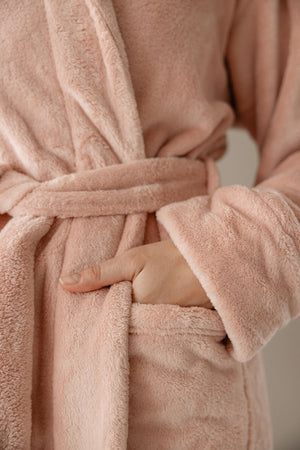 Badjas Linolux Alva Fleece Rose - Fleece