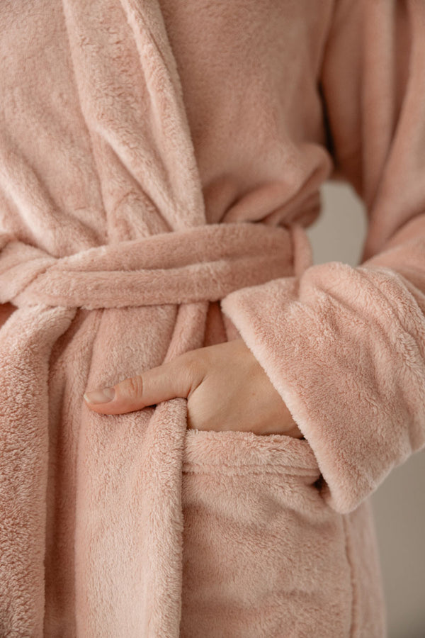 Badjas Linolux Alva Fleece Rose - Fleece