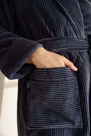 Linolux Badjas Mats  Blue - Fleece