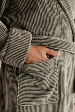 Linolux Badjas Mats Green - Fleece