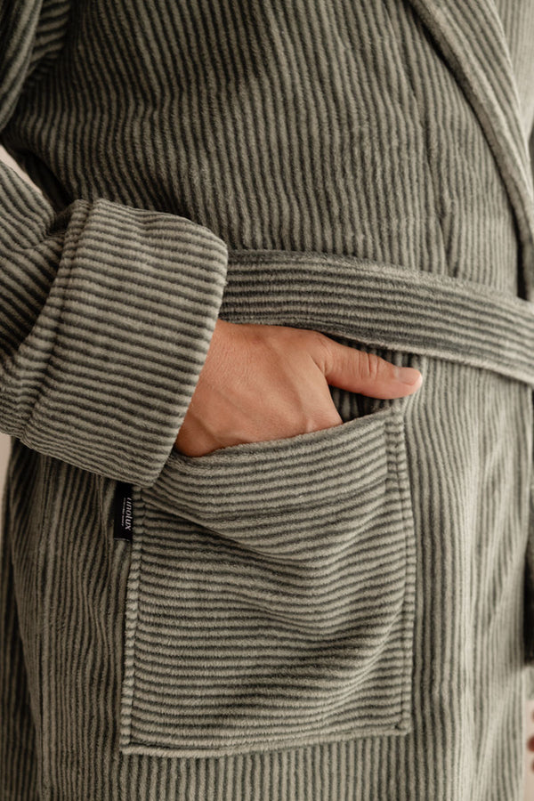 Linolux Badjas Mats Green - Fleece