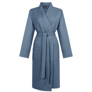 Linolux Badjas Waffle Pique Dark Blue