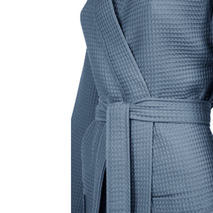 Linolux Badjas Waffle Pique Dark Blue