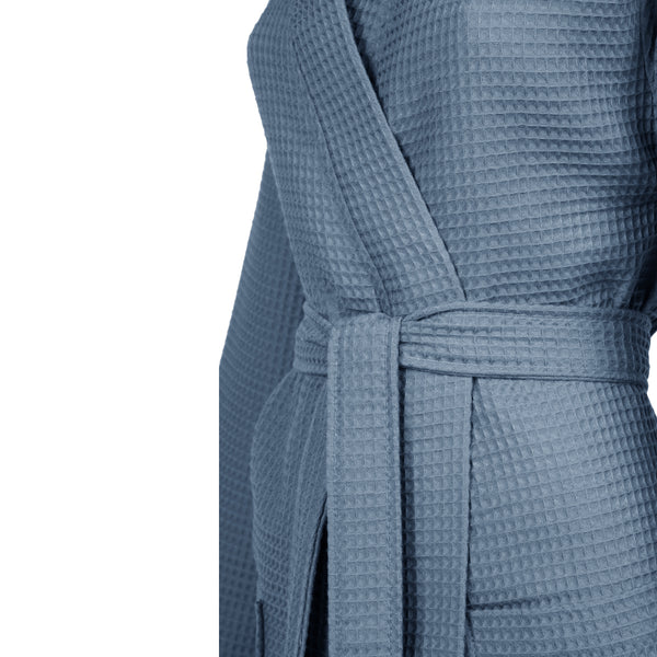 Linolux Badjas Waffle Pique Dark Blue