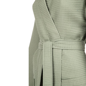 Linolux Badjas Waffle Pique Dark Green