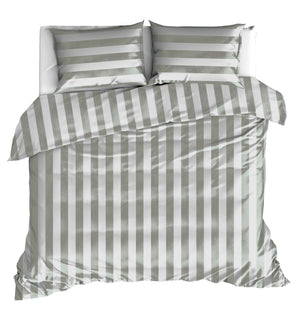 Dekbedovertrek Linolux Beach Stripe Mineral Green