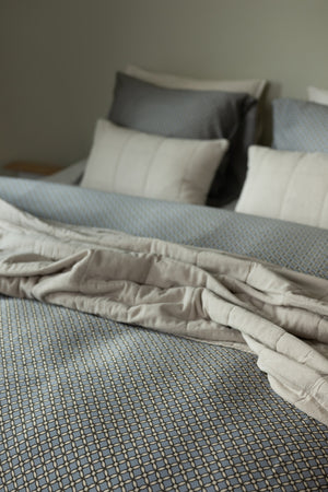 Dekbedovertrek Linolux Stine Blue Grey