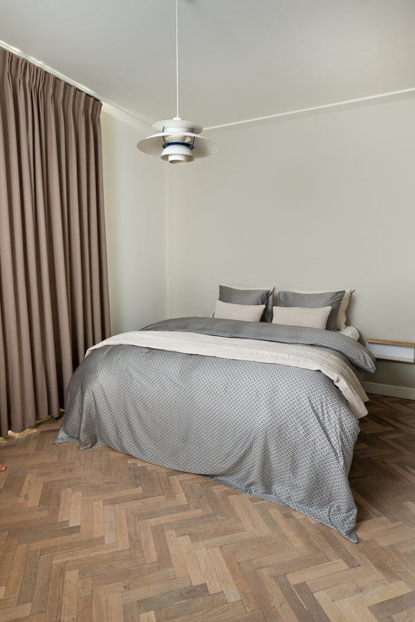 Dekbedovertrek Linolux Stine Blue Grey