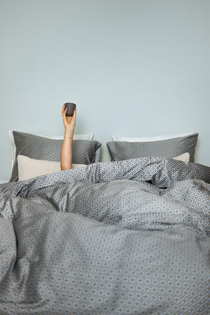 Dekbedovertrek Linolux Stine Blue Grey