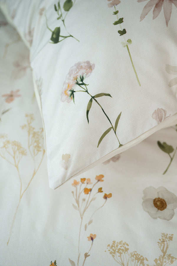 Linolux Dekbedovertrek Winter Flowers Sand