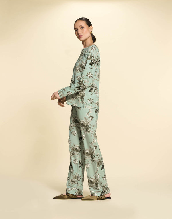 Essenza Lange Broek Jules Florean Dusty Teal