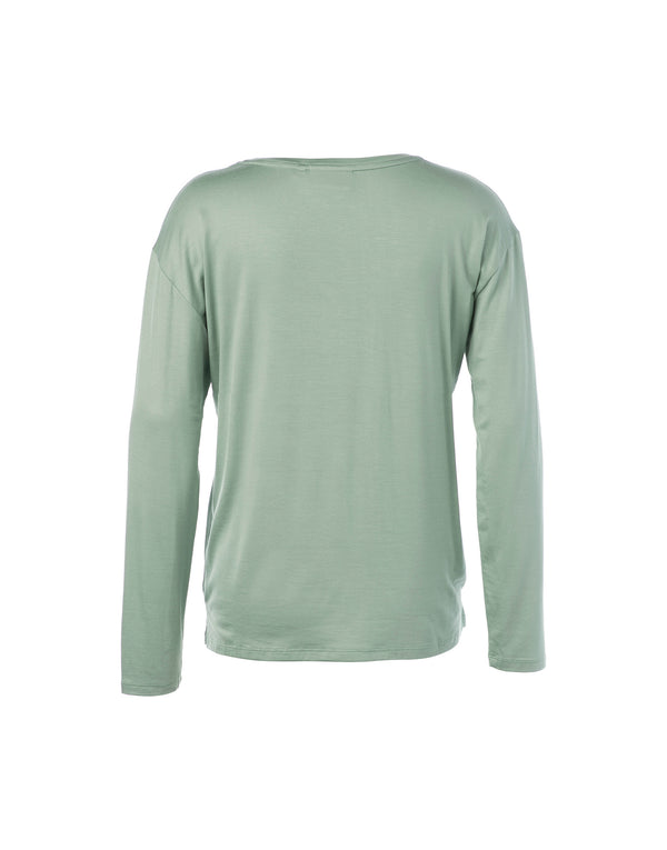 Essenza Top lange mouw Denna Uni Dusty Teal