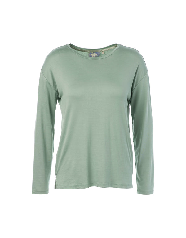 Essenza Top lange mouw Denna Uni Dusty Teal
