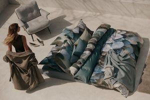 Vandyck Dekbedovertrek Dawnpetal Faded Denim - katoen satijn