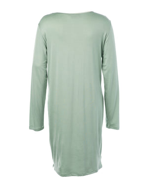 Essenza Nachthemd Lange Mouw Emmy Uni Dusty Teal