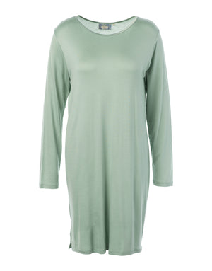 Essenza Nachthemd Lange Mouw Emmy Uni Dusty Teal